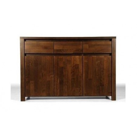 Commode en hêtre, 3 portes, 3 tiroirs, Gamme carouge