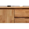 Commode en hêtre, 2 portes, 4 tiroirs centraux, Gamme carouge