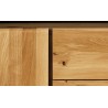 Commode en hêtre, 1 porte, 4 tiroirs, Gamme burgos