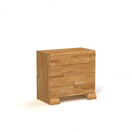 Commode en hêtre, 4 tiroirs, Gamme burgos