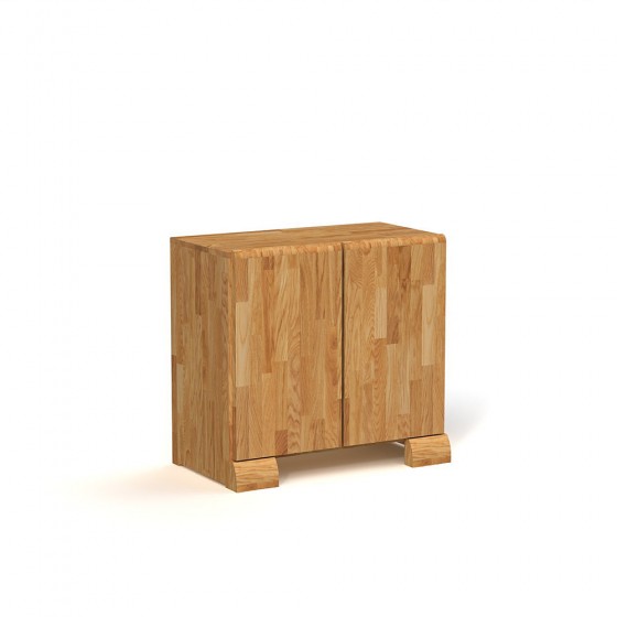 Commode en hêtre, 2 portes, Gamme burgos