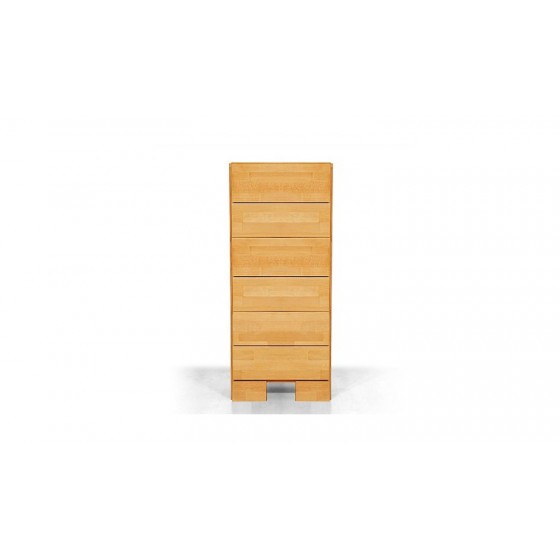 Commode haute en hêtre, 6 tiroirs, Gamme burgos