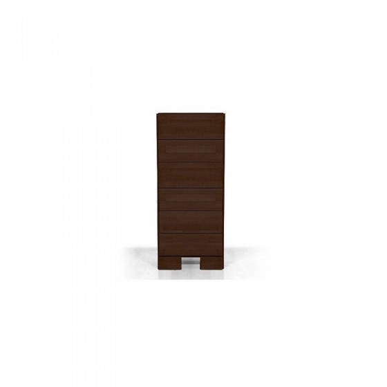 Commode haute en hêtre, 6 tiroirs, Gamme burgos