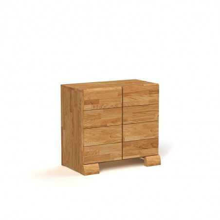 Commode en hêtre, 8 tiroirs, Gamme burgos