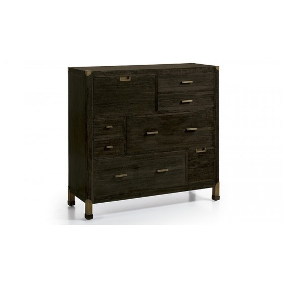 Commode en mindi, 8 tiroirs, Gamme boston