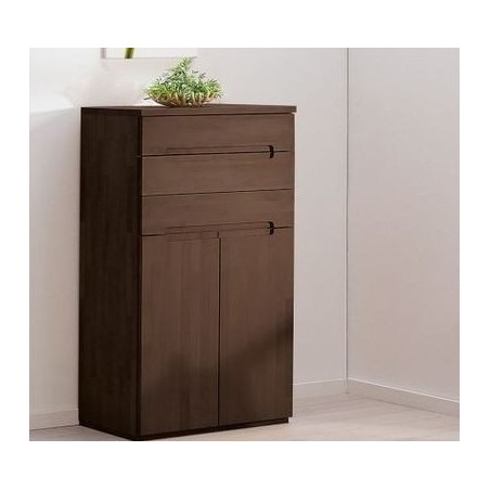 Commode en hêtre, 3 tiroirs, 2 portes, Gamme lancy