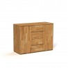 Commode en hêtre, 4 tiroirs centraux, 2 portes, Gamme lancy