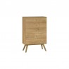 Commode en placage chêne, 5 tiroirs, Gamme Benidorm