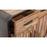 Commode en teck recyclé, 2 portes, 2 tiroirs, Gamme avenue