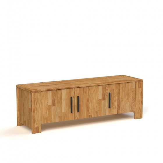 Commode basse en chêne, 3 portes, Gamme limassol