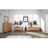 Commode en hêtre, 2 tiroirs, Gamme lac