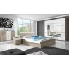 Dressing en chêne, 2 portes miroirs coulissantes, Gamme morat