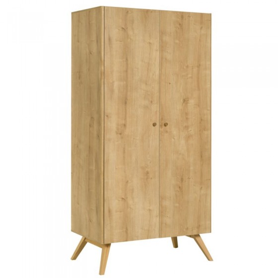 Dressing en chêne, 2 portes avec penderie, Gamme benidorm