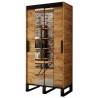 Armoire dressing,  2 portes, 2 penderies et 5 niches,  Gamme RICCIANO_V4