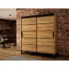 Armoire dressing,  2 portes, 2 penderies, 10 niches et 2 miroirs,  Gamme RICCIANO_V1