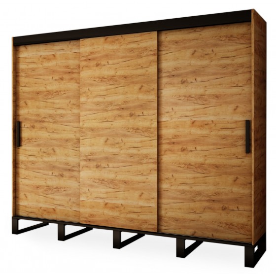 Armoire dressing,  2 penderies et 10 niches,  Gamme RICCIANO