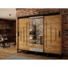 Armoire dressing,  3 portes, 2 penderies, 10 niches et 3 miroirs,  Gamme RICCIANO_Y1