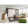 Armoire-dressing 3 portes et 3 tiroirs avec led , Gamme nevada