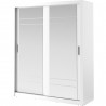 Armoire dressing  design 2 portes coulissantes avec deux miroirs , Gamme concept