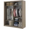 Armoire dressing  2 portes coulissantes avec miroirs , Gamme concept