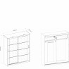 Armoire dressing  2 portes coulissantes avec miroirs , Gamme concept