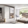 Armoire dressing  2 portes coulissantes avec miroir et led , Gamme concept