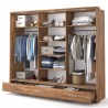 Armoire dressing  3 portes coulissantes avec tiroirs , Gamme concept