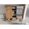 Armoire dressing  3 portes coulissantes avec tiroirs , Gamme concept
