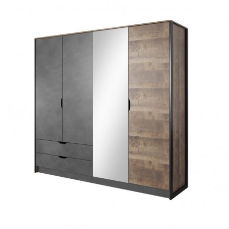 Armoire dressing 4 portes 2 tiroirs , Gamme boston