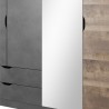 Armoire dressing 4 portes 2 tiroirs , Gamme boston