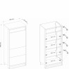 Armoire 1 porte basse avec led , Gamme sven