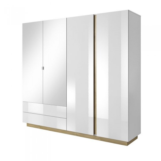Armoire dressing 4 portes 2 tiroirs , Gamme siena