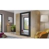 Armoire dressing contemporaine 4 portes , Gamme arte