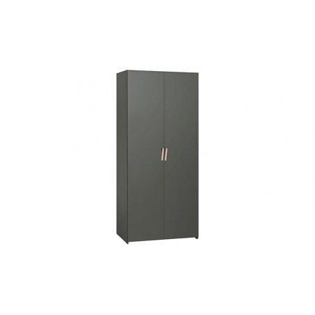Dressing en bois gris, 2 portes, Gamme Orlando