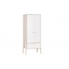 Dressing en bois blanc, 2 portes, 1 tiroir, led, Gamme meyrin