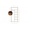Dressing en bois , 2 portes avec penderie, Gamme carouge
