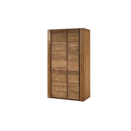 Dressing en chêne et mdf, 2 portes avec penderie, Gamme boston