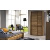 Dressing en chêne et mdf, 2 portes avec penderie, Gamme boston
