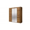 Dressing en chêne et mdf, 2 portes, 2 portes miroirs,  Gamme boston