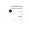 Dressing en hêtre, 6 portes,  Gamme lancy