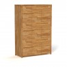 Dressing en bois 3 portes, naturel huilé carouge