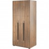 Armoire dressing, 1 niche et 1 penderie, couleur chêne, Gamme TutaBois