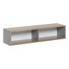 Étagère murale en bois gris, 2 niches, Gamme benidorm