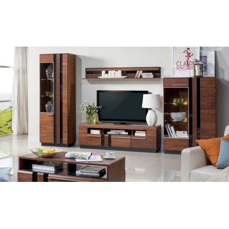 Étagère murale placage chêne, 160 cm, Gamme verone