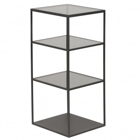 Etagère 3 niches métal et verre noir, Gamme joya