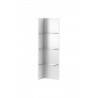 Etagère murale, 3 niches, couleur verre blanc / blanc, Gamme LioBlanc