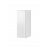 Etagère murale, 1 porte et 3 niches, couleur verre blanc / blanc, Gamme LioBlanc