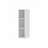 Etagère murale, 3 niches, couleur verre blanc / blanc, Gamme LioBlanc