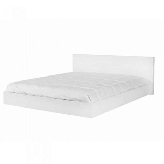 Lit king size finition blanc 180 x 200 cm, Gamme float