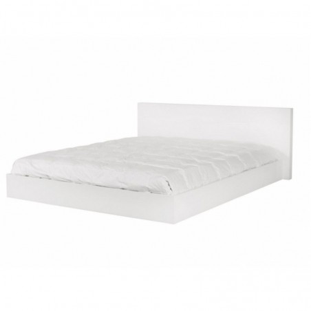Lit king size finition blanc 180 x 200 cm, Gamme float